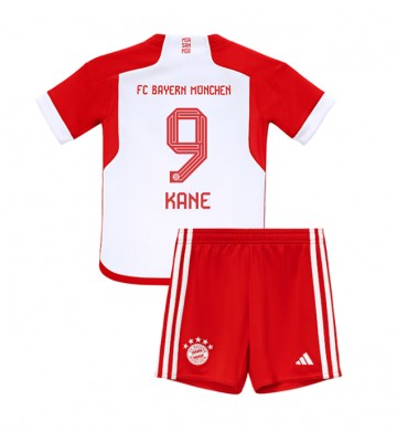 Bayern Munich Harry Kane #9 Hjemmebanesæt Børn 2023-24 Kort ærmer (+ korte bukser)